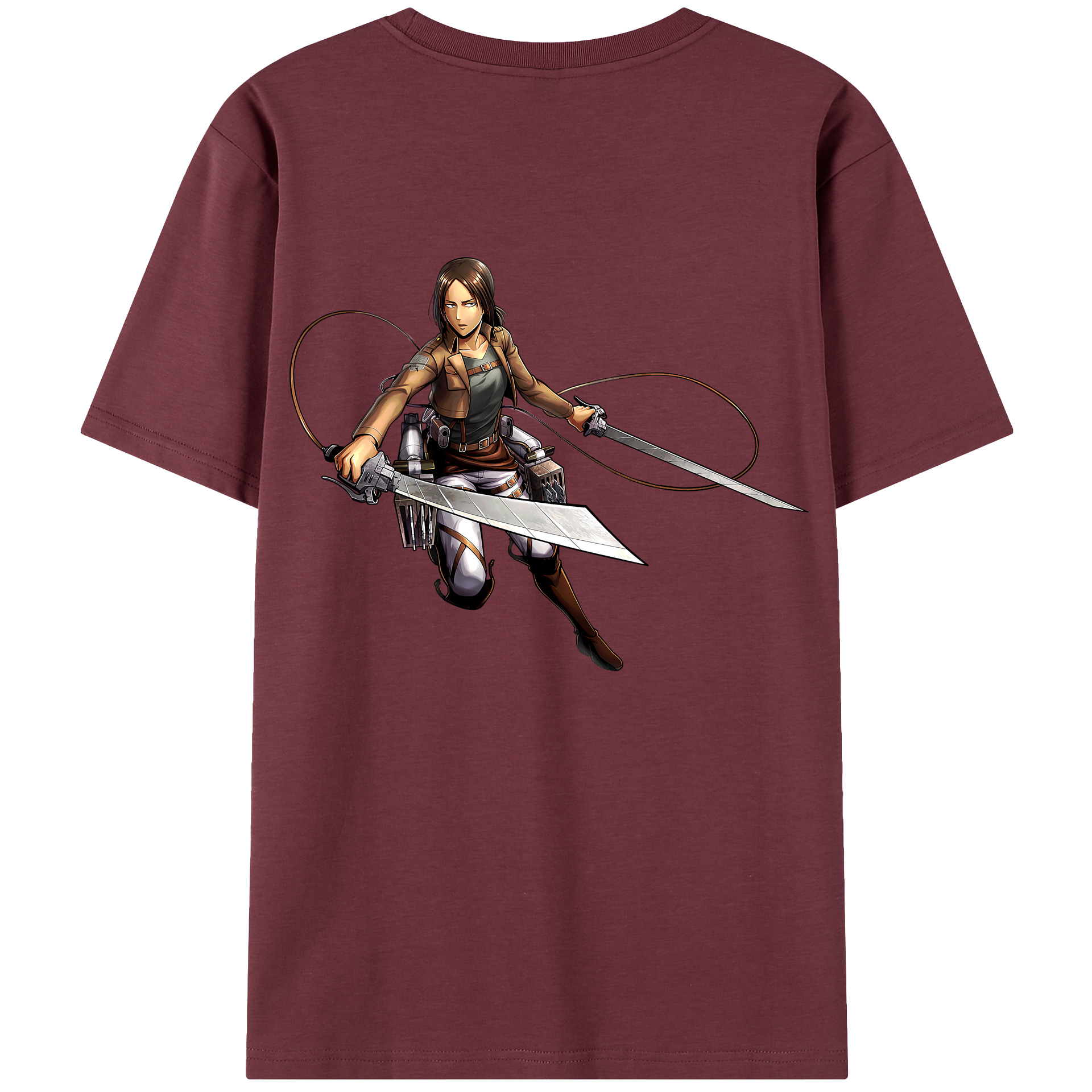（画像用） 進撃の巨人 Attack on Titan 綿100％半袖Tシャツ（背面プリント）